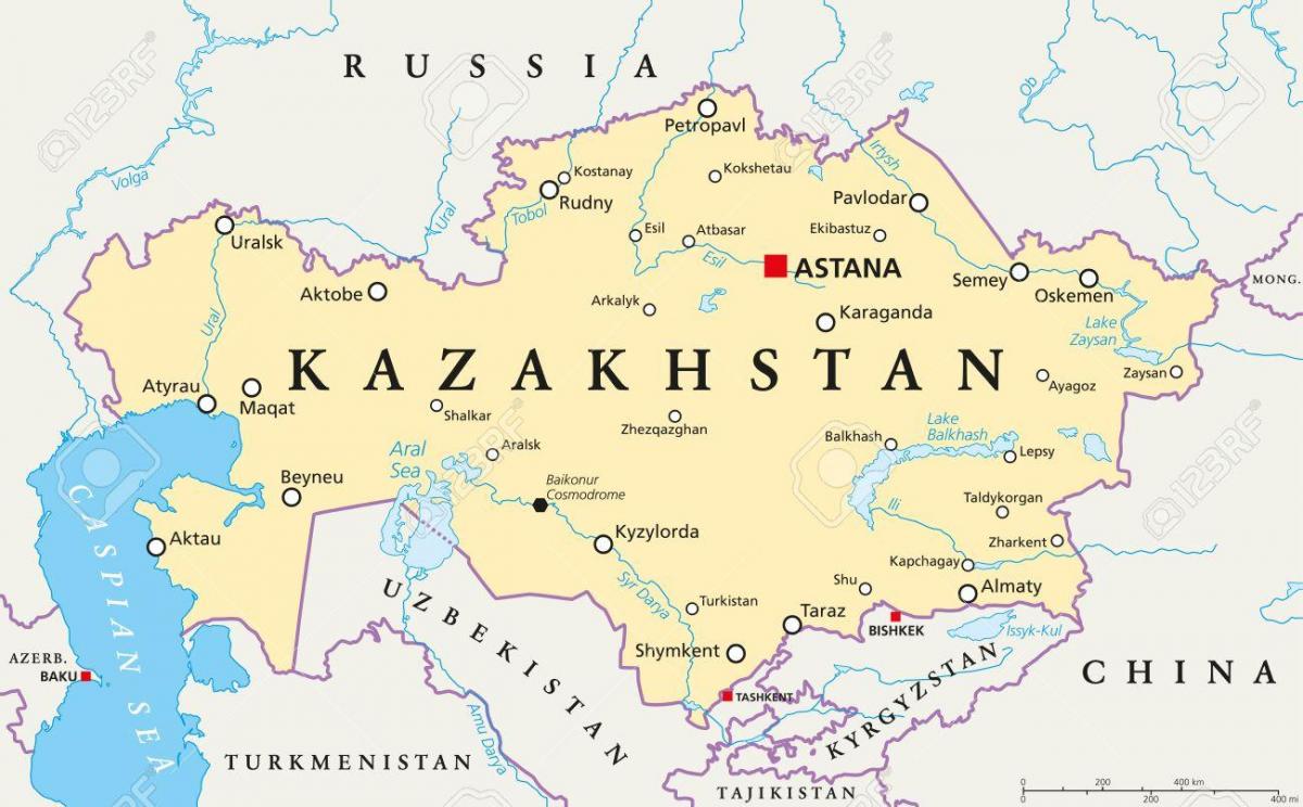 Karte von astana Kasachstan