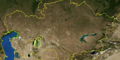 Karte von Kasachstan topographische