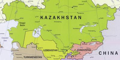 Karte von tengiz in Kasachstan