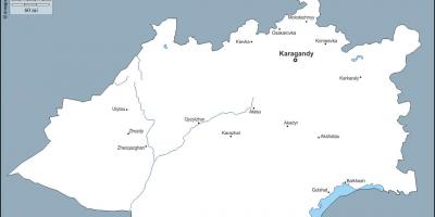Karte von karaganda Kasachstan