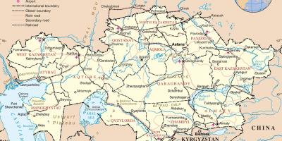 Kasachstan-Land-Karte