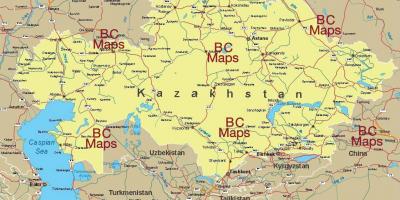 Kasachstan Städte anzeigen