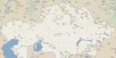 Karte von Kasachstan Straße